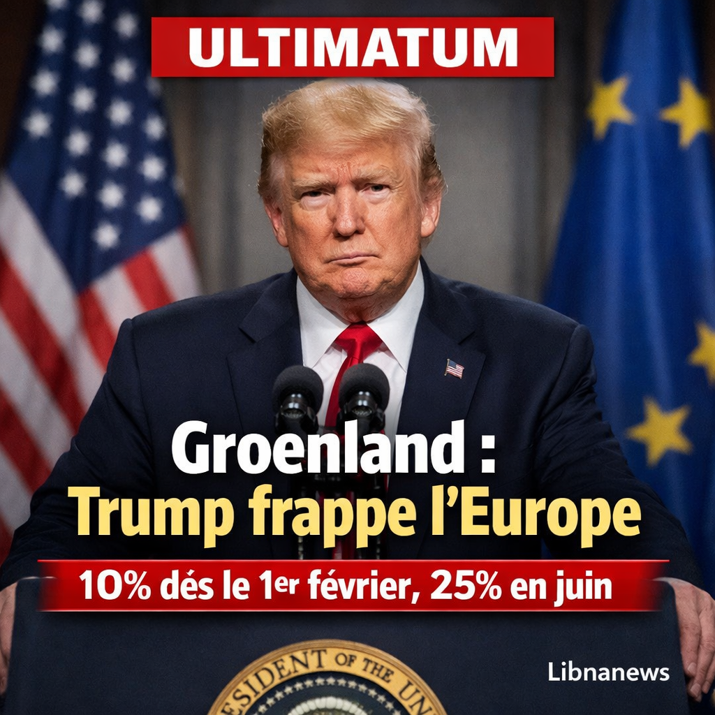 Donald Trump annonce des droits de douane supplémentaires contre huit pays européens dès le 1er février pour obtenir le Groenland Donald Trump annonce des droits de douane supplémentaires contre huit pays européens dès le 1er février pour obtenir le Groenland