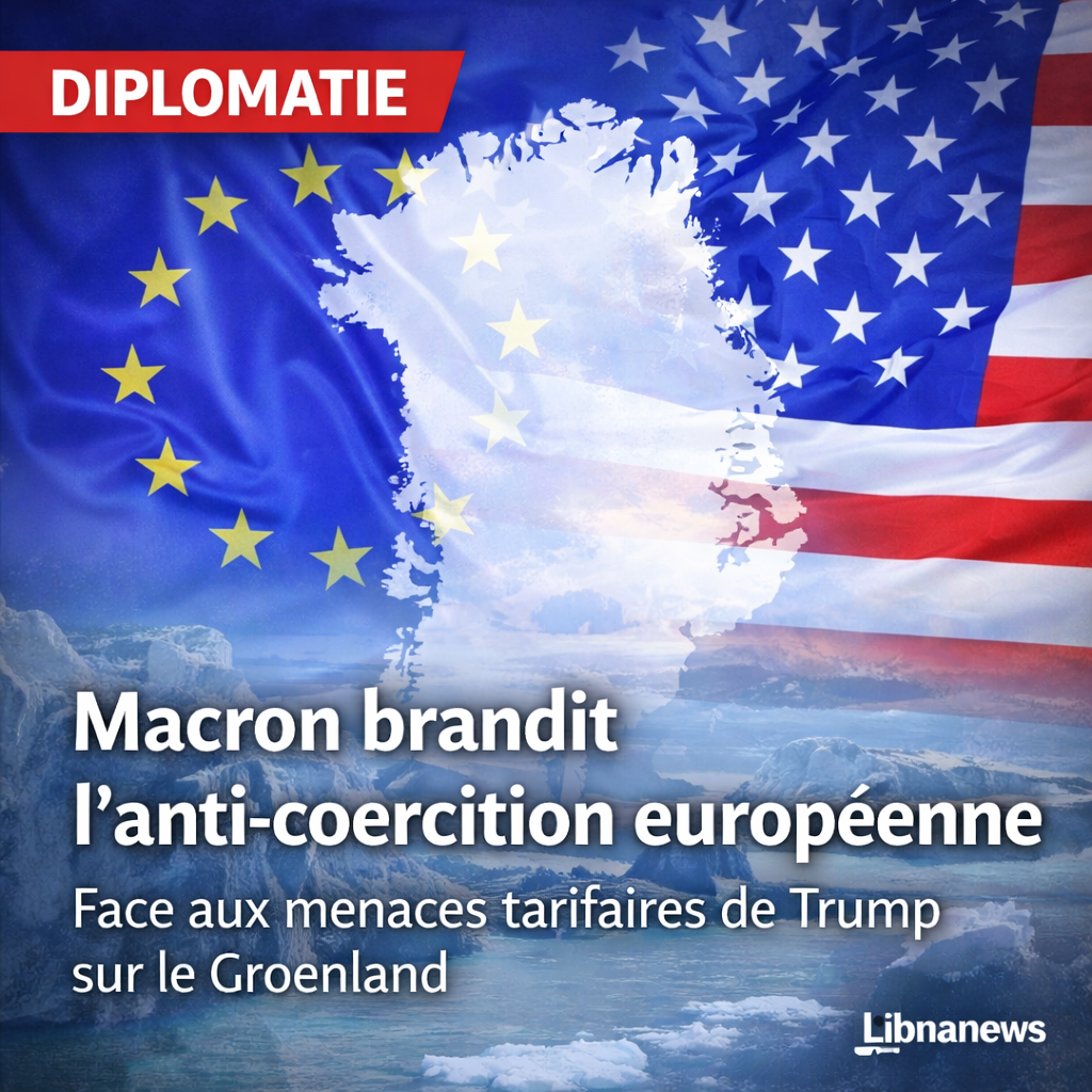 Macron appelle à l&rsquo;activation de l&rsquo;instrument anti-coercition européen en réponse aux menaces tarifaires de Trump sur le Groenland