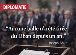 Le président libanais Joseph Aoun affirme devant le corps diplomatique : « Aucune balle n’a été tirée du Liban depuis un an »