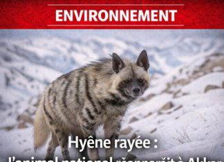 La hyène rayé, animal national du Liban
