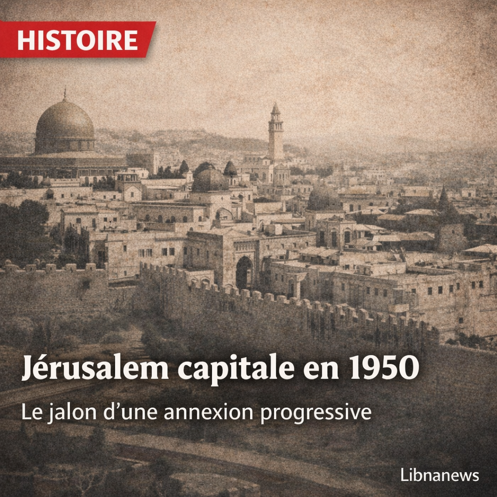 La déclaration de Jérusalem comme capitale par Israël en 1950 : Un jalon dans l’annexion progressive de la Palestine