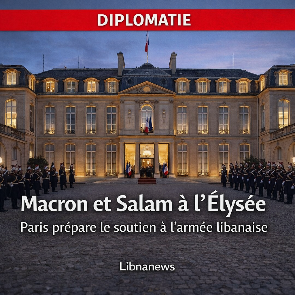 Rencontre à l’Élysée : Emmanuel Macron et Nawaf Salam préparent le soutien à l’armée libanaise