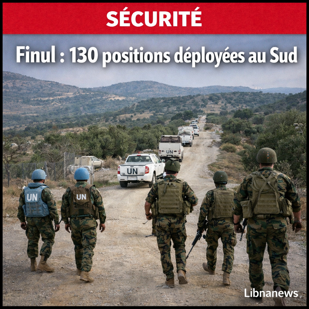 La Finul annonce avoir aidé l’armée libanaise à déployer 130 positions permanentes au Liban-Sud