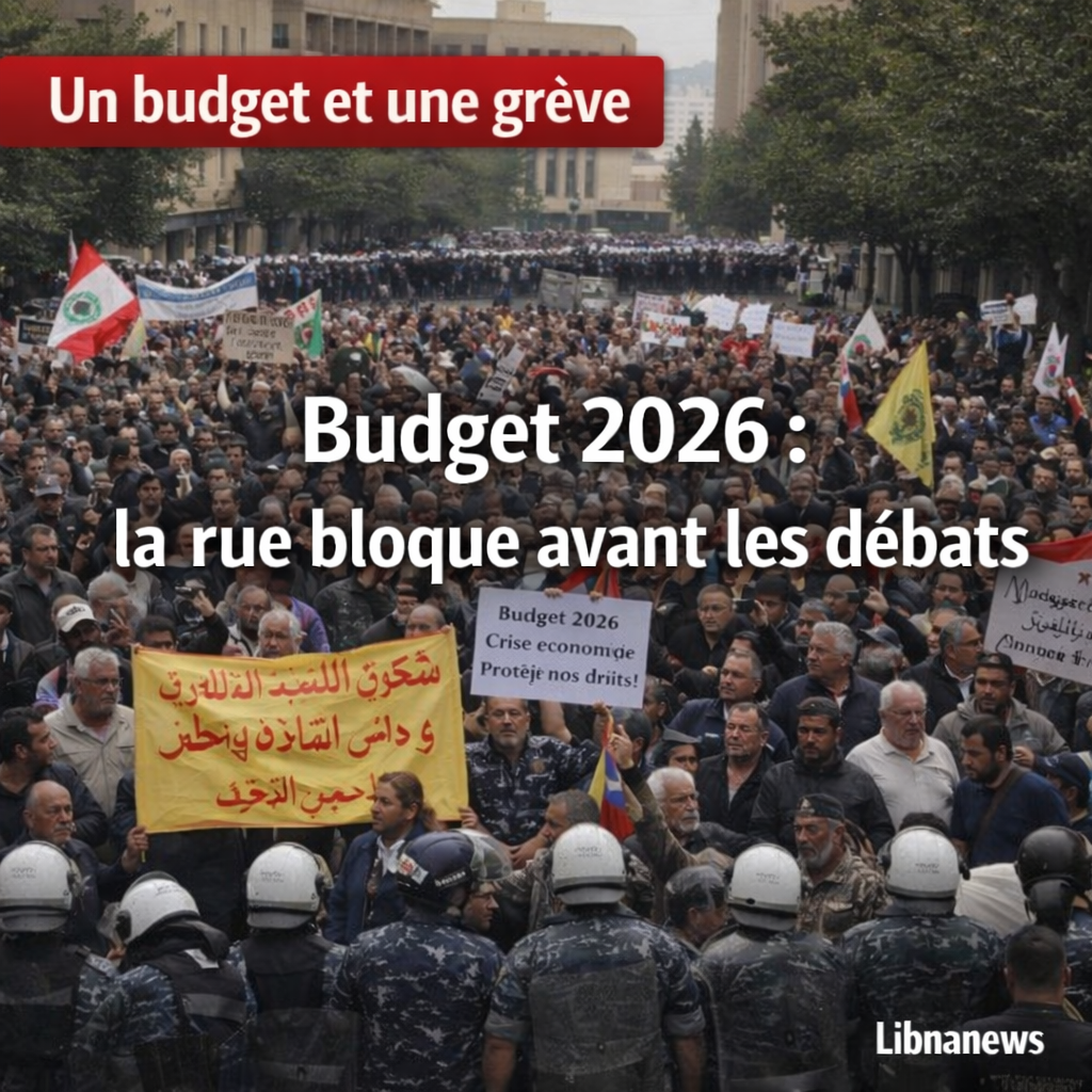 Budget 2026 : la rue libanaise se mobilise massivement avant l’ouverture des débats parlementaires