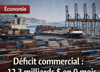 Liban : Le déficit commercial s’élargit à 12,3 milliards de dollars sur les neuf premiers mois de 2025, selon les dernières statistiques douanières