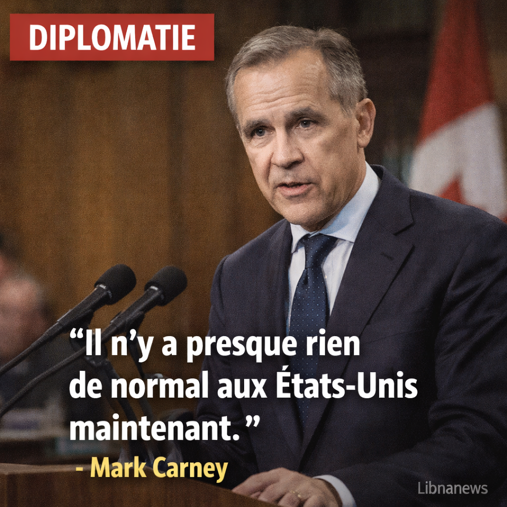 Le premier ministre canadien Mark Carney affirme qu’il n’y a « presque rien de normal » aux États-Unis sous Donald Trump