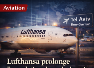 Le groupe Lufthansa prolonge l’annulation des vols de nuit vers Tel Aviv jusqu’au 3 février 2026 Le groupe Lufthansa prolonge l’annulation des vols de nuit vers Tel Aviv jusqu’au 3 février 2026
