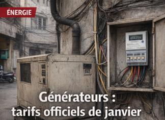 Le ministère de l’Énergie fixe les tarifs des générateurs privés pour janvier 2026