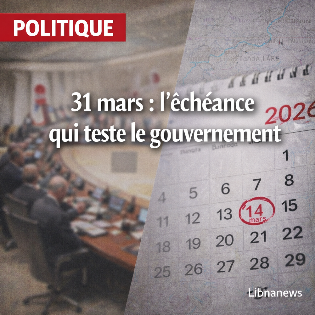 La date du 31 mars: échéance explosive et test de gouvernabilité La date du 31 mars: échéance explosive et test de gouvernabilité