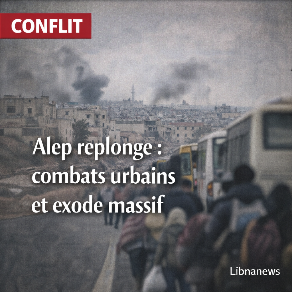 Alep replonge: combats urbains, exode et retour des négociations par procuration