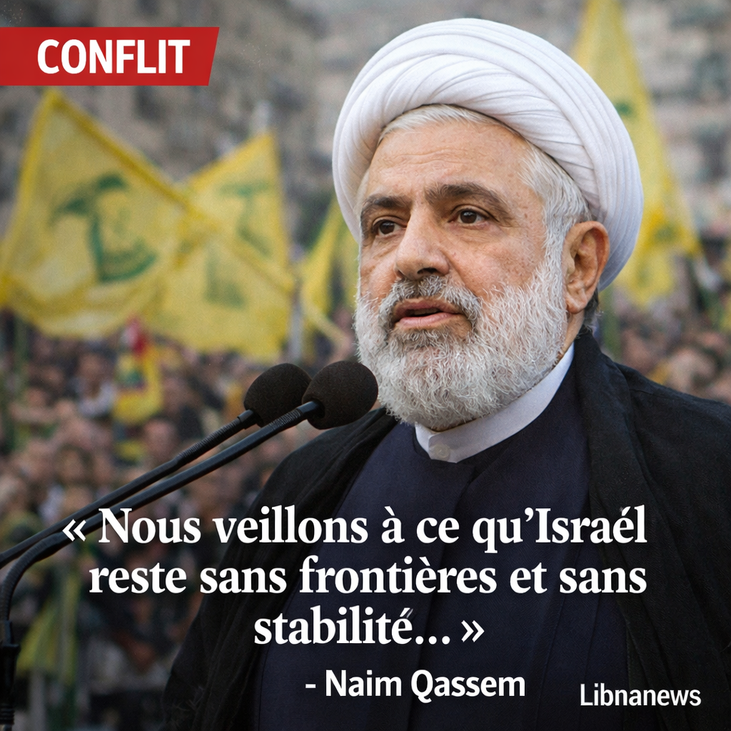Naim Qassem : la résistance libanaise déterminée à priver Israël de frontières et de stabilité