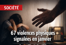 Rapport mensuel sur les violences familiales : 67 cas de violence physique signalés en janvier