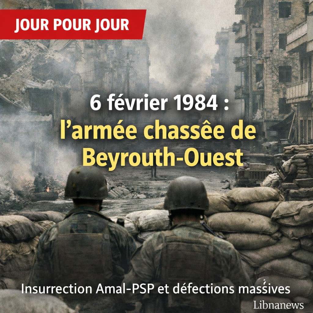 Jour pour Jour: Les affrontements du 6 février 1984 à Beyrouth, l’armée libanaise face à l’insurrection des milices chiites et druzes
