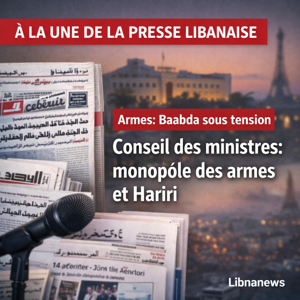 Revue de presse: Conseil des ministres décisif sur le monopole des armes et suspense autour du discours de Saad Hariri