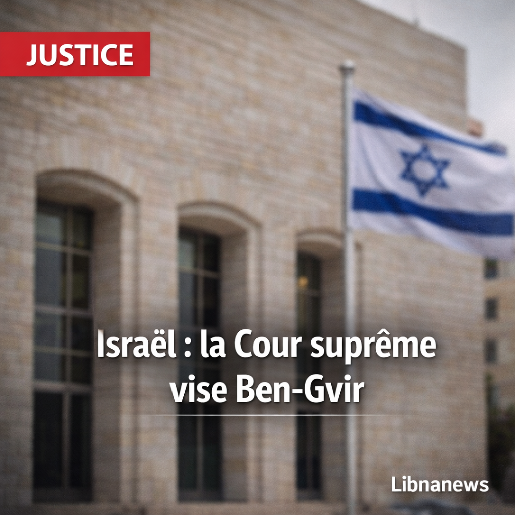 Israël : Indications d’une possible destitution d’Itamar Ben-Gvir, la Cour suprême prépare une séance historique Israël : Indications d’une possible destitution d’Itamar Ben-Gvir, la Cour suprême prépare une séance historique