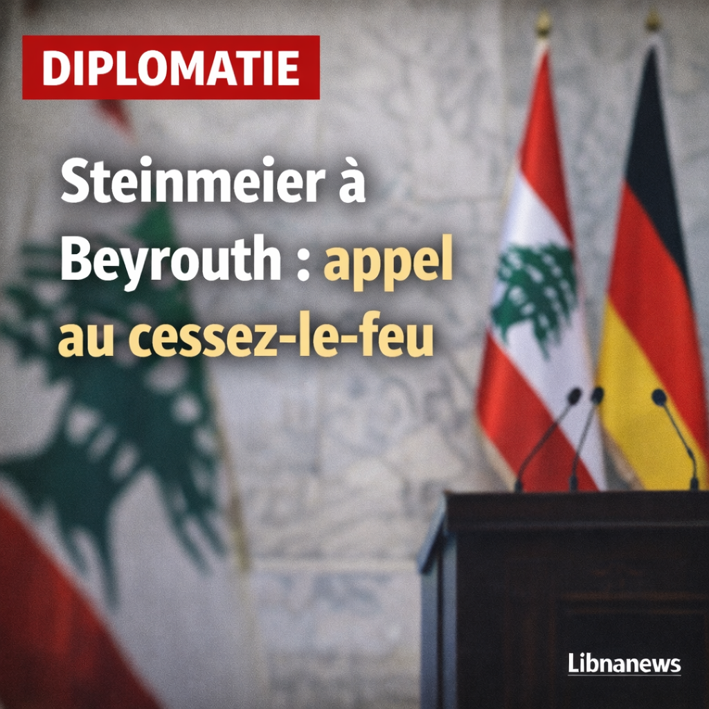 Le président allemand Steinmeier à Beyrouth : un appel au respect du cessez-le-feu entre Israël et le Hezbollah Le président allemand Steinmeier à Beyrouth : un appel au respect du cessez-le-feu entre Israël et le Hezbollah