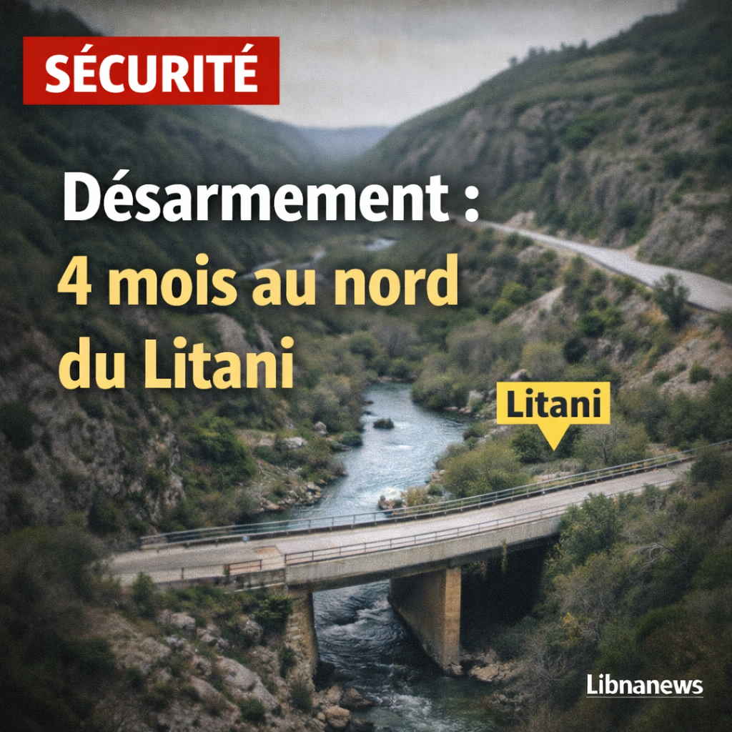 Le gouvernement libanais annonce un délai de quatre mois pour le désarmement au nord du Litani
