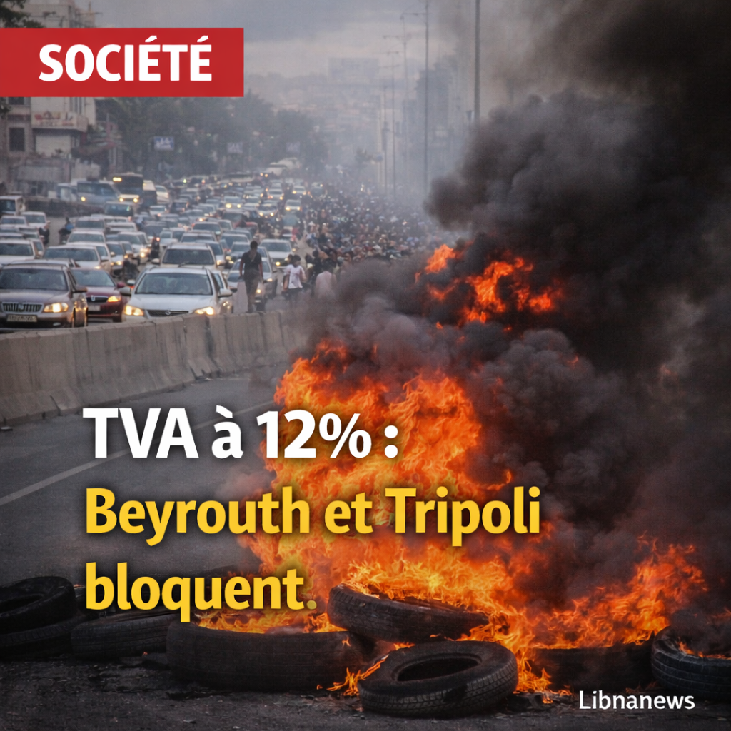 Hausse de la TVA au Liban : un point supplémentaire qui enflamme les rues de Beyrouth et Tripoli Hausse de la TVA au Liban : un point supplémentaire qui enflamme les rues de Beyrouth et Tripoli