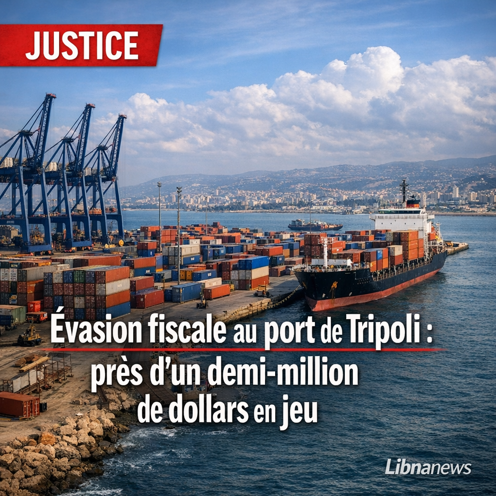 La Sûreté de l’État révèle une évasion fiscale de près d’un demi-million de dollars au port de Tripoli La Sûreté de l’État révèle une évasion fiscale de près d’un demi-million de dollars au port de Tripoli