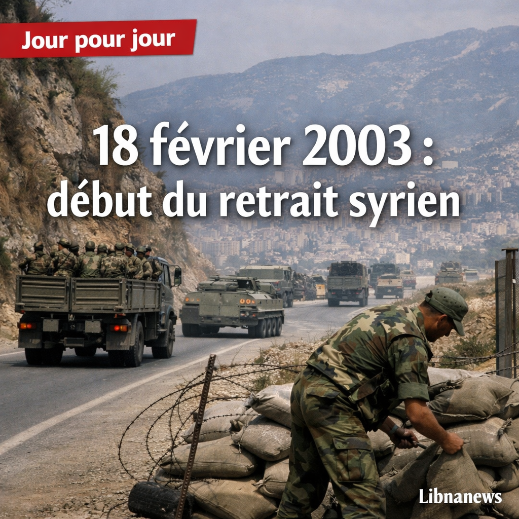 Jour pour Jour: Le début du retrait partiel des troupes syriennes du Liban en 2003 Jour pour Jour: Le début du retrait partiel des troupes syriennes du Liban en 2003