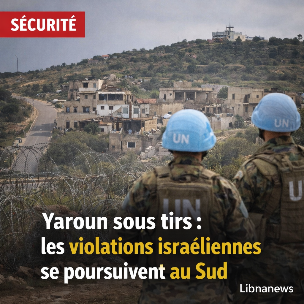 Tirs de mitrailleuses sur les abords de Yaroun : Incursions israéliennes persistantes au sud du Liban
