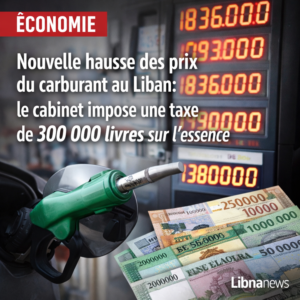 Nouvelle hausse des prix du carburant au Liban alors que le cabinet impose une taxe de 300 000 livres sur l’essence
