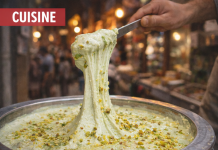 La bouza à la pistache : héritage glacé du Levant