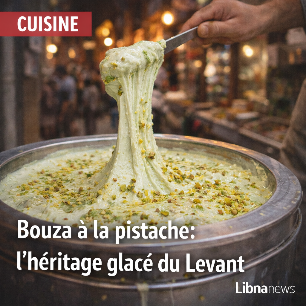 La bouza à la pistache : héritage glacé du Levant