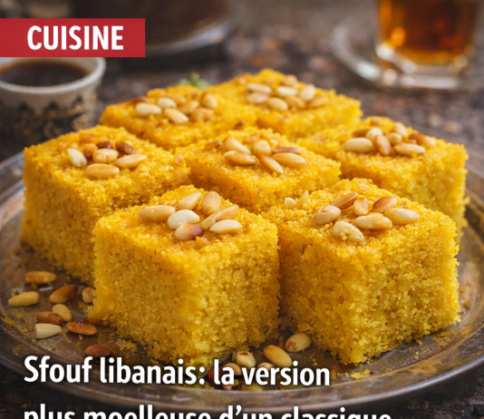 Le sfouf libanais revisité dans une version plus moelleuse