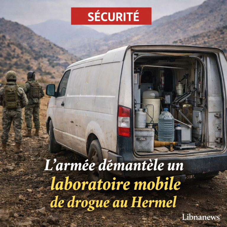 L’armée libanaise démantèle un laboratoire mobile de drogue dans le Hermel