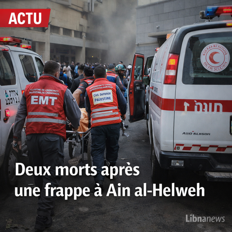 Frappe israélienne sur le camp d’Ain al-Helweh : deux morts dans un centre de commandement présumé du Hamas