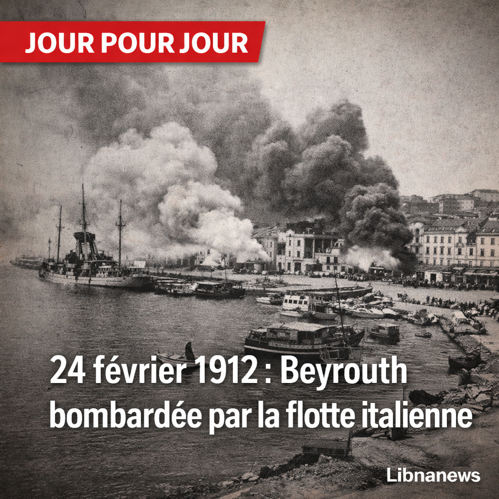 Jour pour Jour: Le bombardement de Beyrouth par la flotte italienne le 24 février 1912