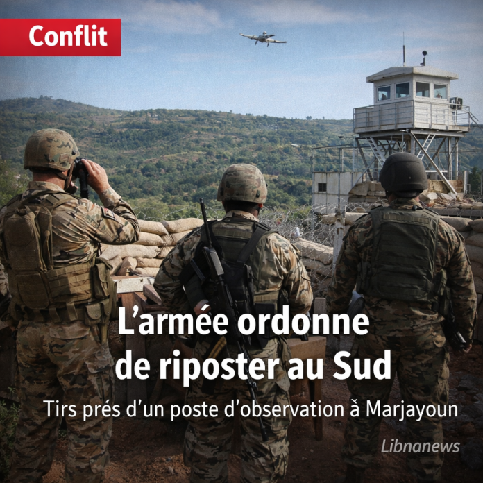 L’armée libanaise ordonne de riposter après des tirs israéliens près d’un poste d’observation au sud