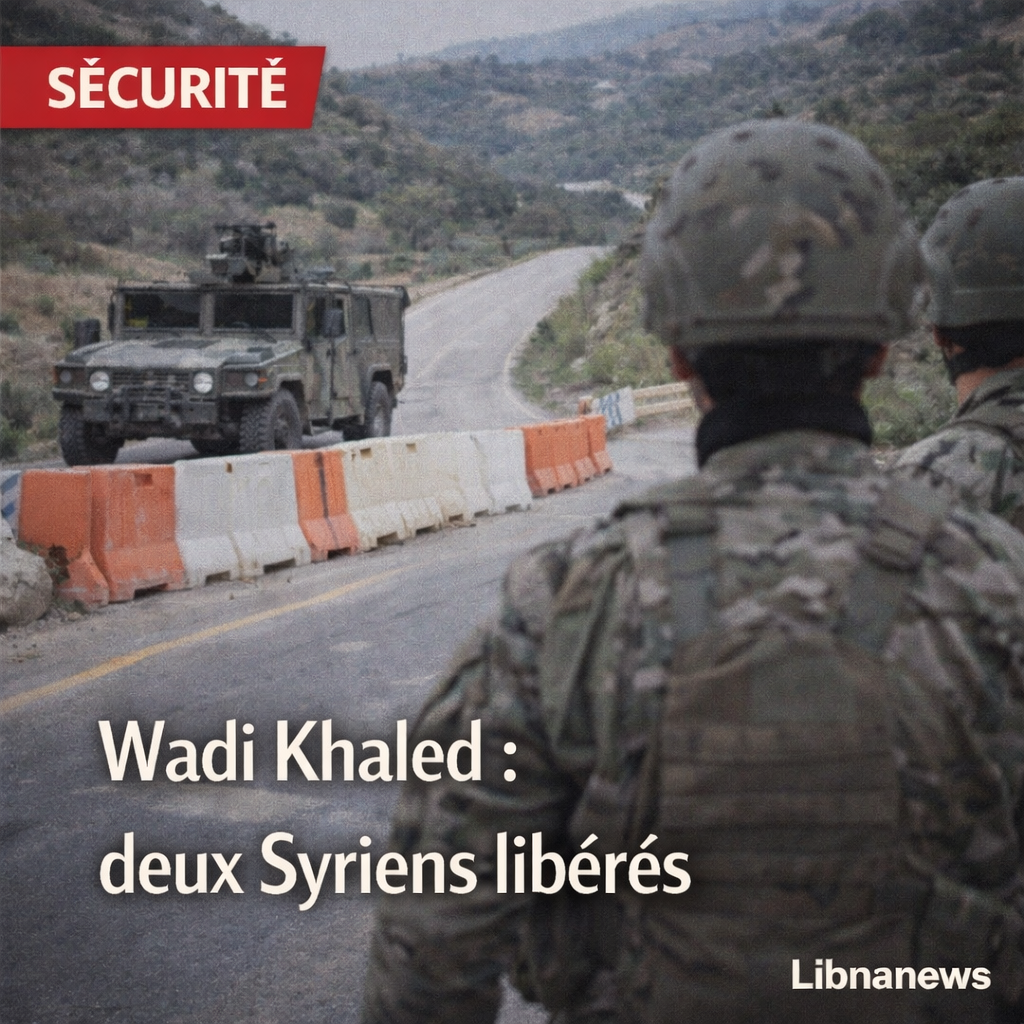 L’armée libanaise libère deux Syriens enlevés dans la région de Wadi Khaled