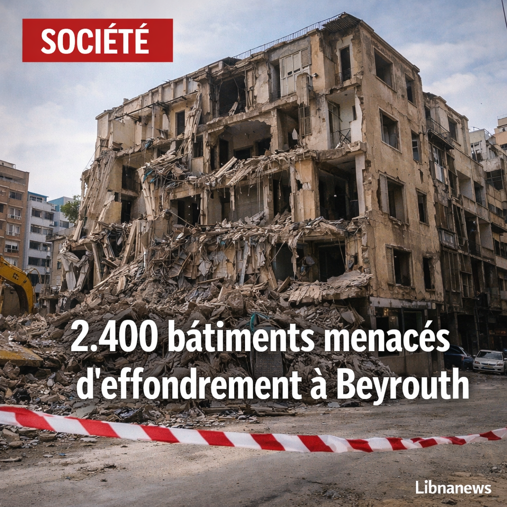 Beyrouth : 2.400 bâtiments menacés d’effondrement, le comité parlementaire annonce un plan de suivi