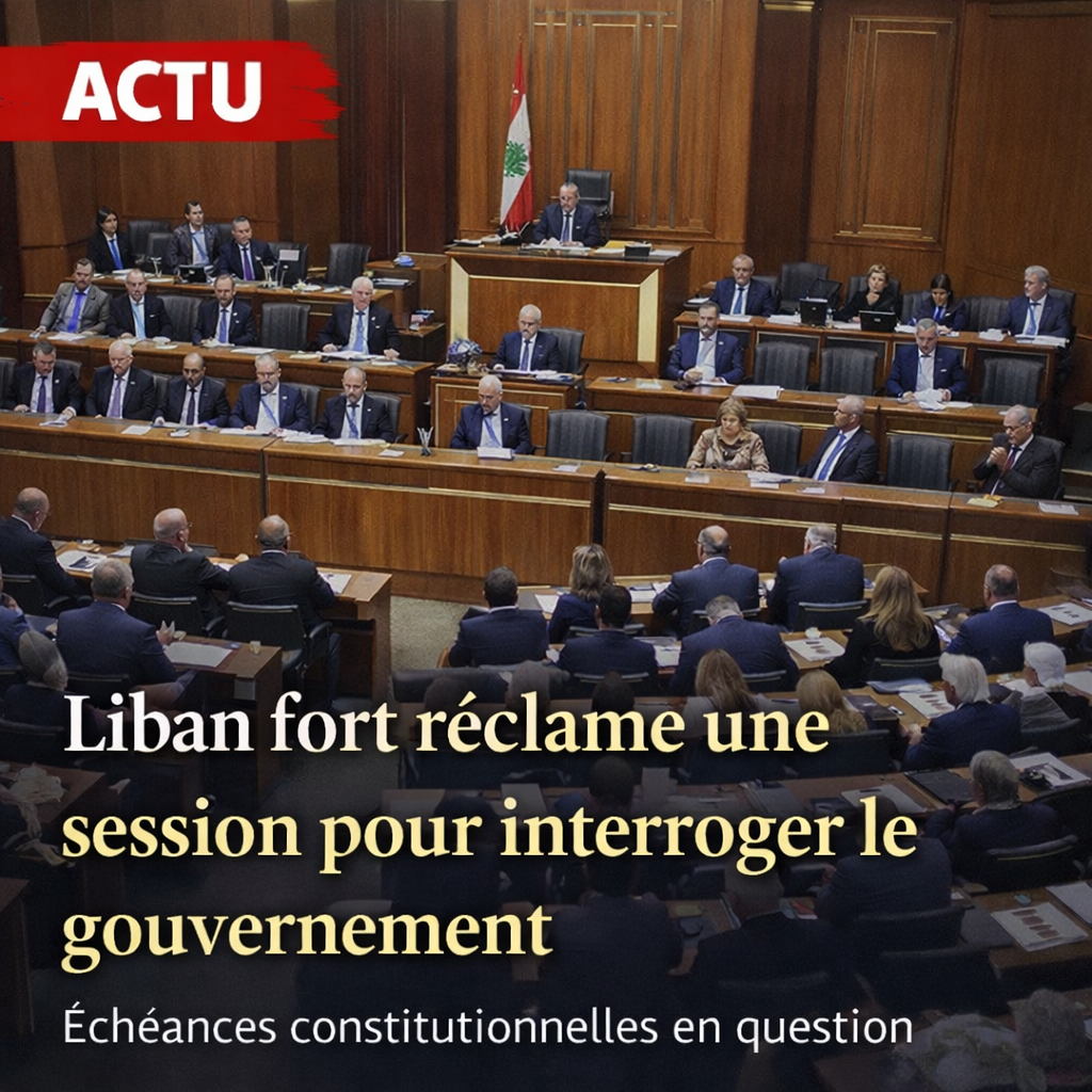 Le bloc « Liban fort » réclame une session parlementaire pour interroger le gouvernement sur le respect des échéances constitutionnelles