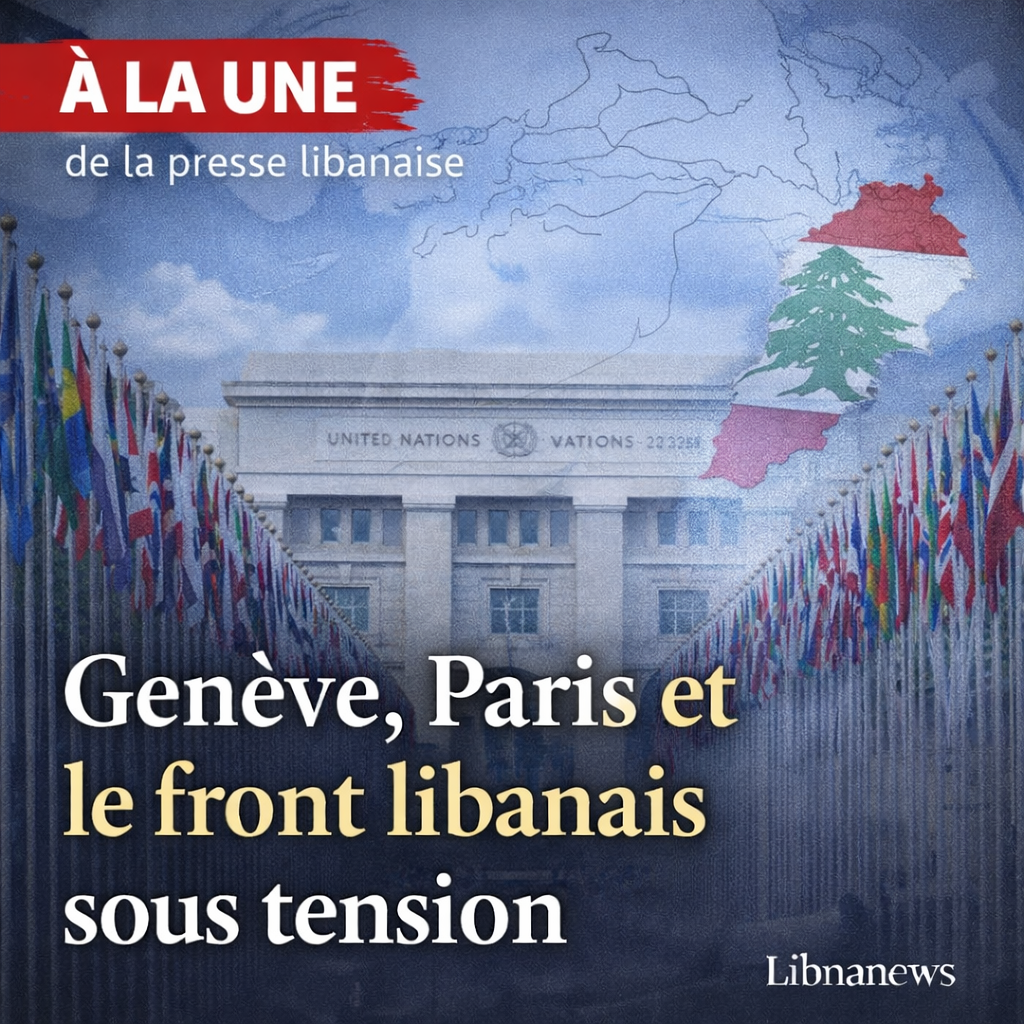 Revue de presse: Genève, Paris et le front libanais sous tension