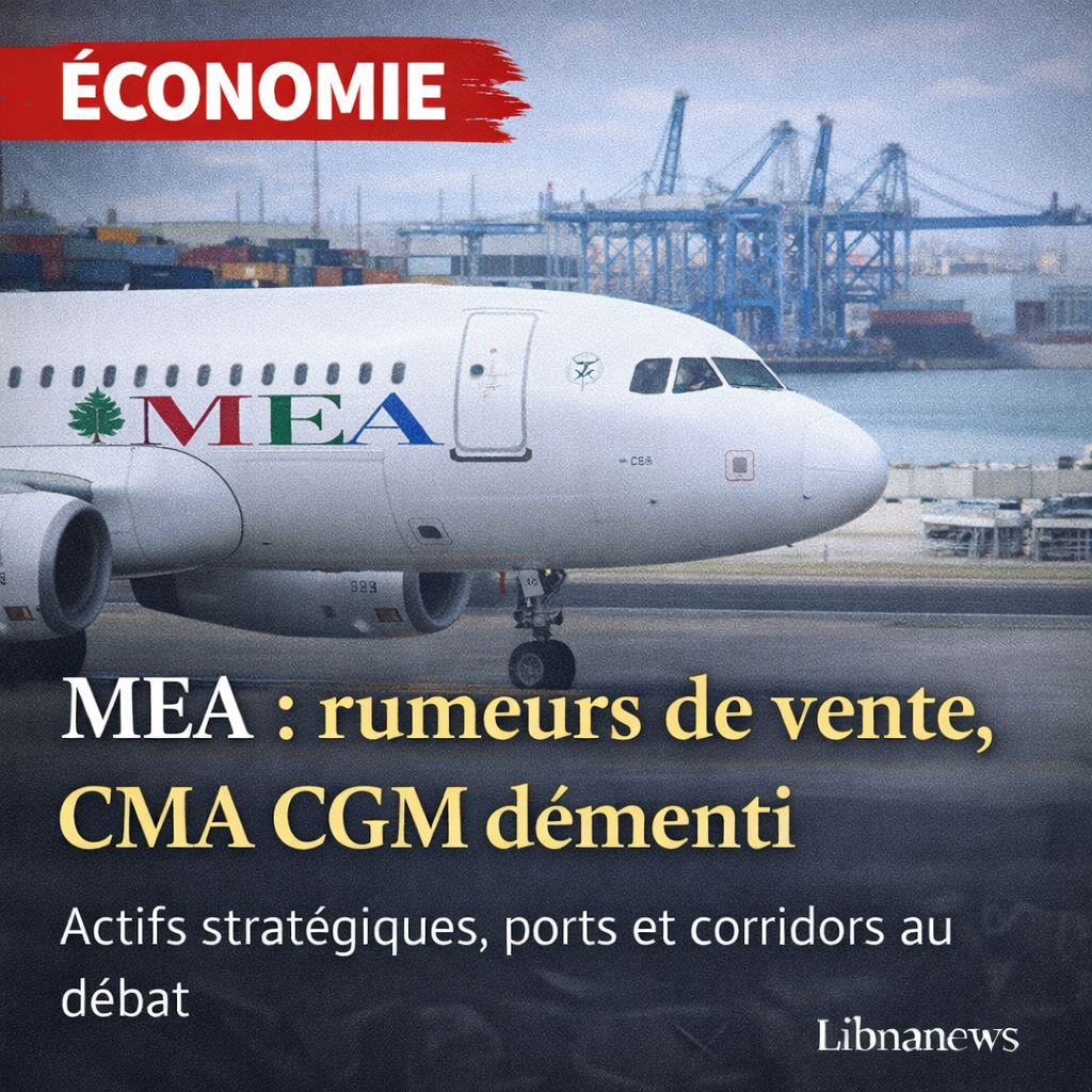 Actifs stratégiques: rumeurs autour de Middle East Airlines, démenti sur CMA CGM et élargissement du débat aux corridors et aux ports