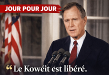 Jour pour Jour: Le président Bush annonce la libération du Koweït lors de la Guerre du Golfe