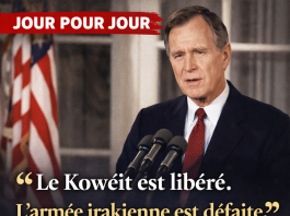 Jour pour Jour: Le président Bush annonce la libération du Koweït lors de la Guerre du Golfe