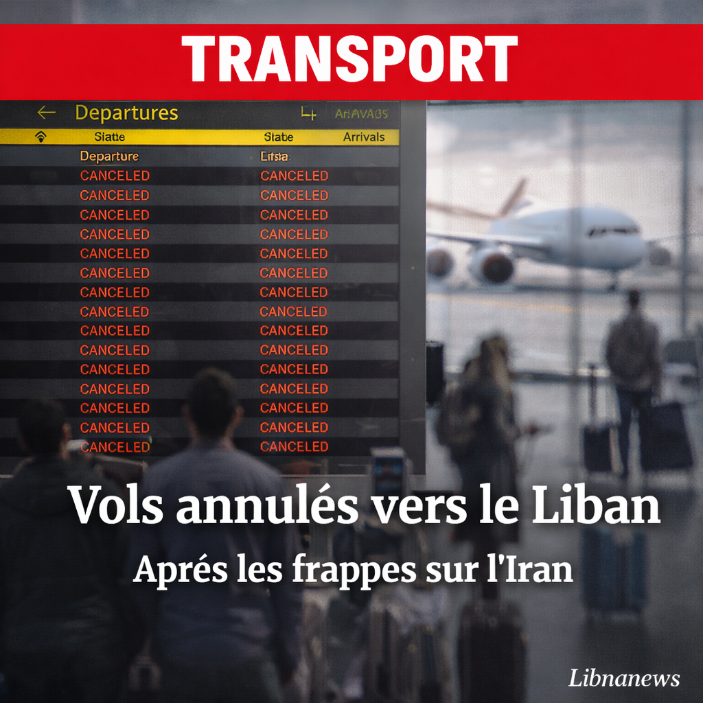 Annulations en cascade des vols vers le Liban et le Moyen-Orient après les frappes israélo-américaines sur l’Iran