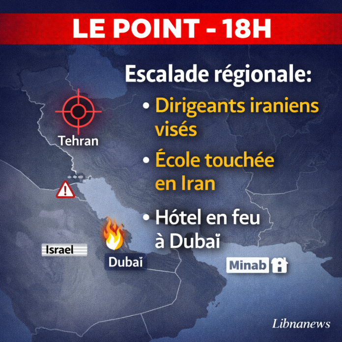 Escalade au Moyen-Orient : Israël tente d’assassiner les dirigeants iraniens, une école iranienne visée et un hôtel à Dubai en feu.