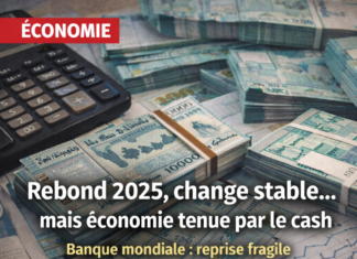 Banque mondiale: un rebond en 2025, une stabilité de change, mais une économie encore tenue par le cash