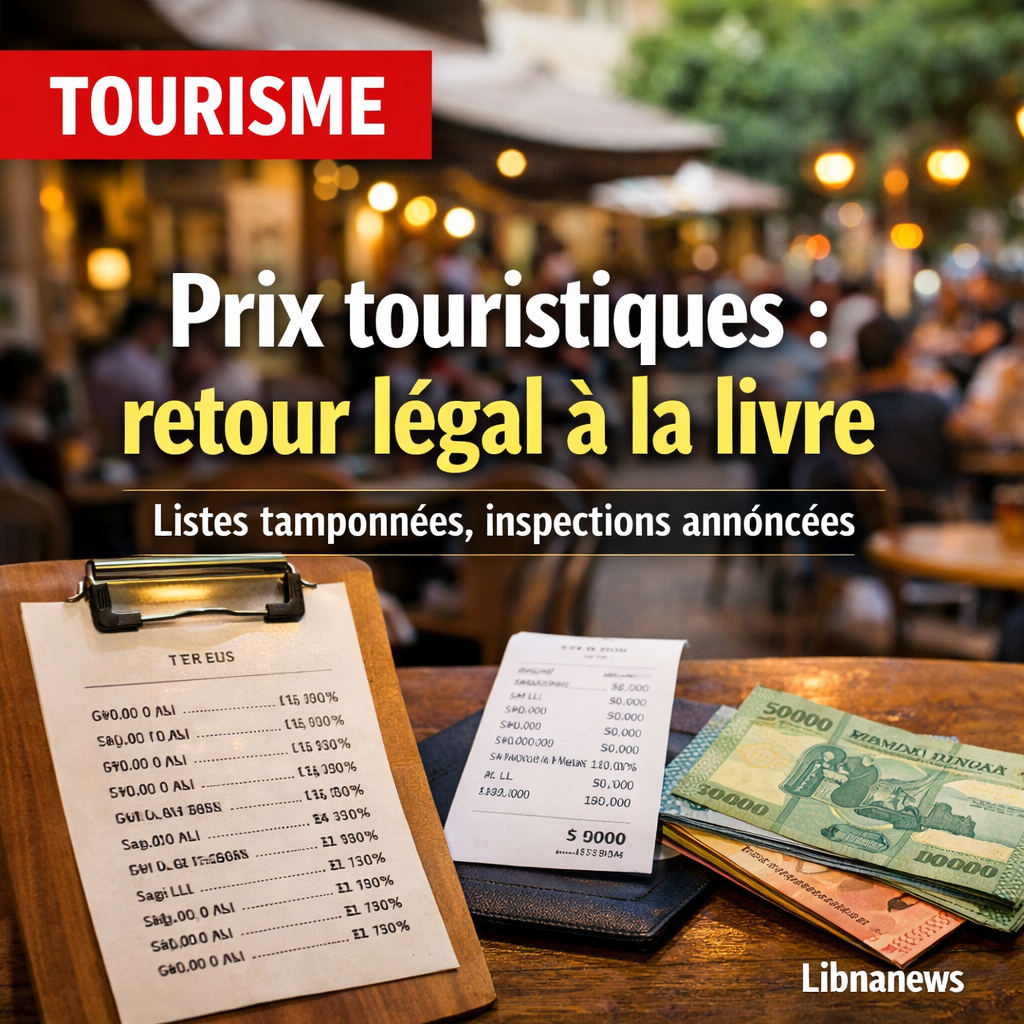 Tourisme: retour à la livre libanaise pour la déclaration des prix, une normalisation juridique qui ne peut pas être confondue avec une dédollarisation