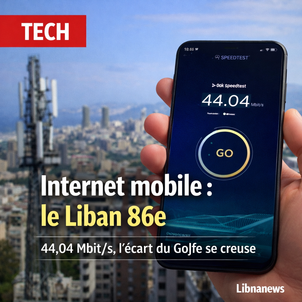 Indice Speedtest: Ookla relègue le Liban au 86e rang mondial, avec 44,04 Mbit/s