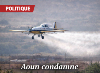 Le président Aoun condamne l’agression israélienne par pulvérisation de pesticides toxiques sur les terres frontalières du sud du Liban