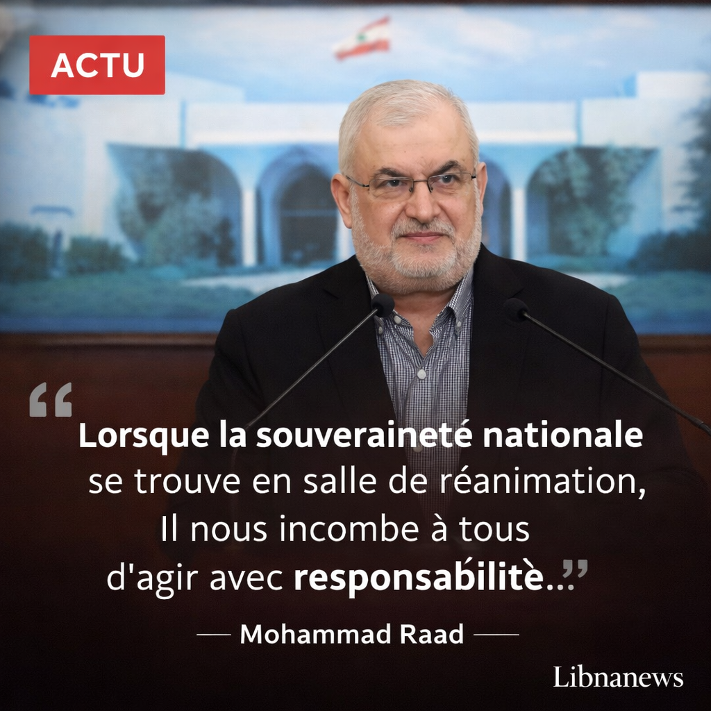 Rencontre à Baabda : le président Aoun et le député Raad appellent à l’unité nationale pour mettre fin à l’occupation israélienne
