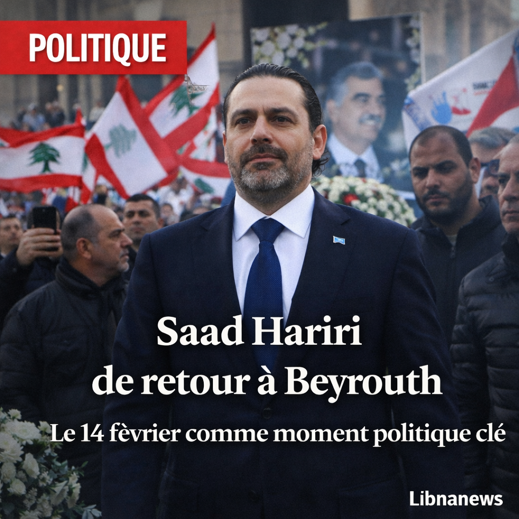 Saad Hariri de retour à Beyrouth pour la commémoration du 14 février et annoncer sa position sur les élections Saad Hariri de retour à Beyrouth pour la commémoration du 14 février et annoncer sa position sur les élections