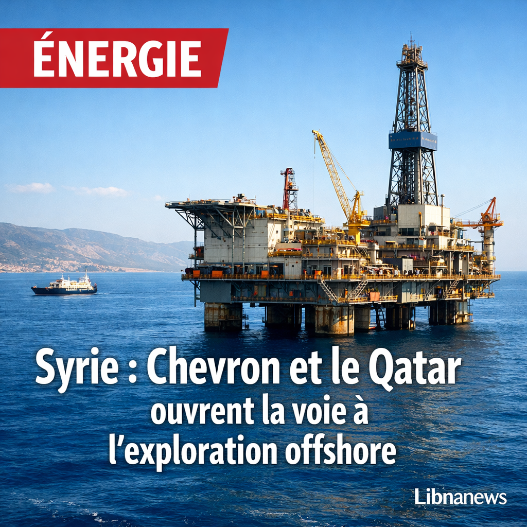 La Syrie signe un mémorandum d’entente avec Chevron et un groupe qatari pour l’exploration offshore