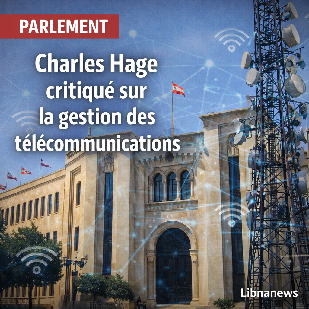 La commission parlementaire libanaise critique la gestion du secteur des télécommunications par le ministre Hage lors d’une session évaluative